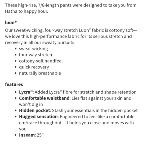 Lululemon Luon Spray Jacquard Shocking Blue Black High Times Pant W5AAKS - Picture 7 of 7